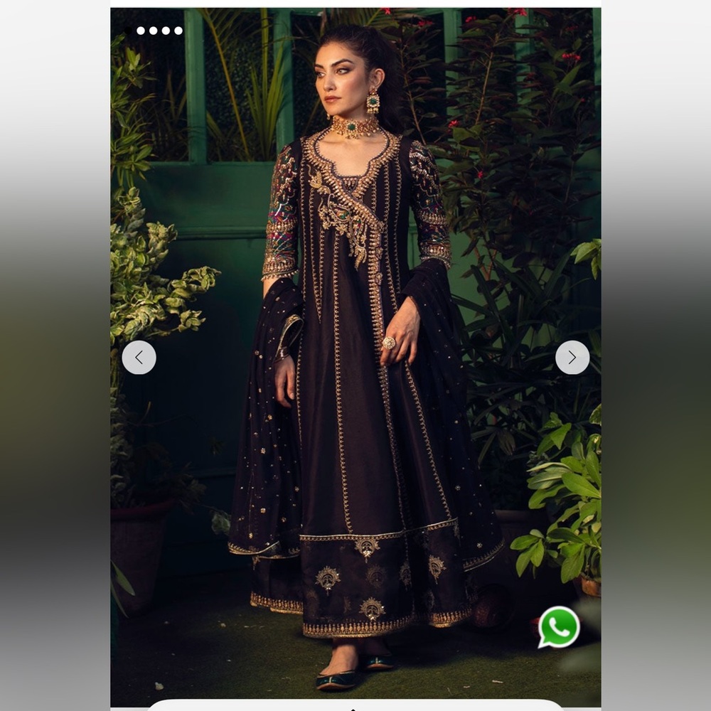 Elegant Black Embroidered Maxi Dress